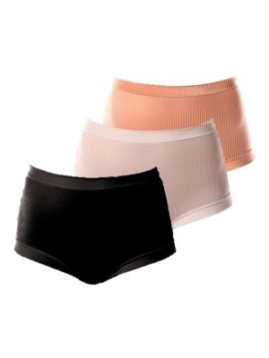 Kit com 3 Calcinhas Demillus 26406 Bege