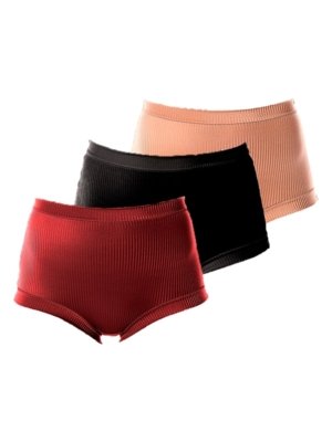 Kit com 3 Calcinhas Demillus 26406 Vinho
