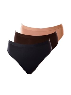 Kit com 3 Calcinhas Demillus 26826 Bege