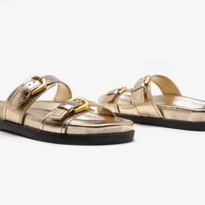 Rasteirinhas Democrata Casual Dourado