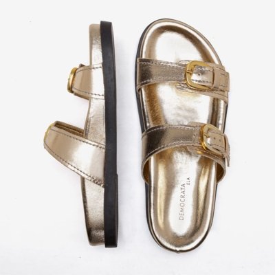 Rasteirinhas Democrata Casual Dourado