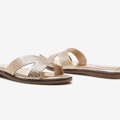 Rasteirinhas Democrata Casual Dourado