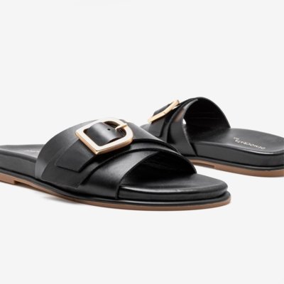 Rasteirinhas Democrata Casual Preto