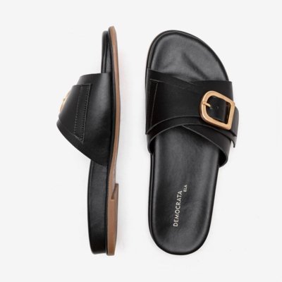 Rasteirinhas Democrata Casual Preto