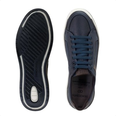 Sapatênis Democrata Denim Loop Azul Marinho