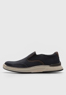Slip On Democrata Recortes Azul-Marinho