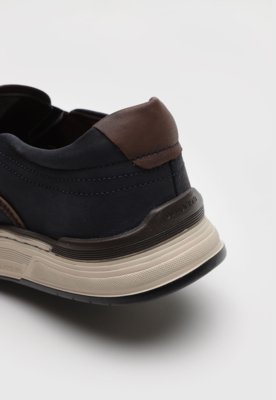 Slip On Democrata Recortes Azul-Marinho
