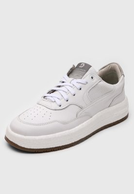 Tênis de Couro Democrata Drake Pulse Branco