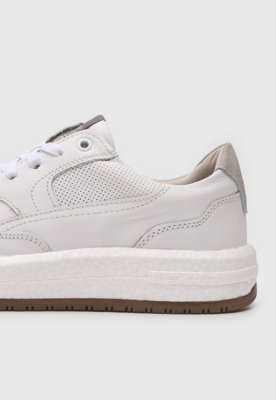 Tênis de Couro Democrata Drake Pulse Branco