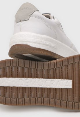 Tênis de Couro Democrata Drake Pulse Branco
