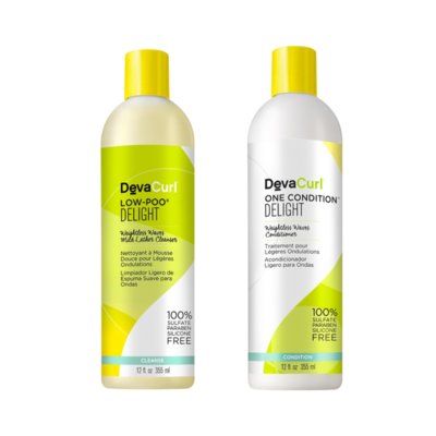 Kit Shampoo e Condicionador Deva Curl Delight 2x355ml Menor preço em Kit Shampoo e Condicionador Deva Curl Delight 2x355ml