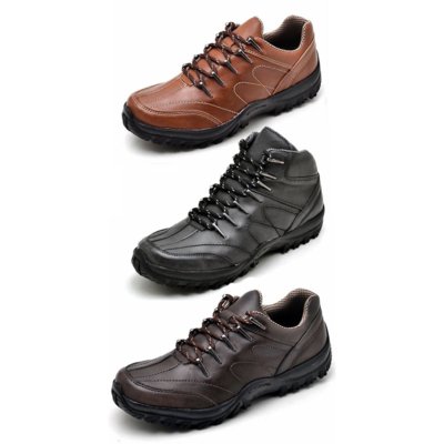 Bota Kit 3 Pares Adventure Dexshoes Multicolorido Caramelo/Marrom/Preto Menor preço em Bota Kit 3 Pares Adventure Dexshoes Multicolorido Caramelo/Marrom/Preto
