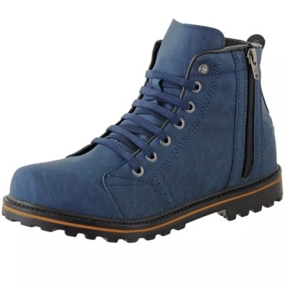 Menor preço em Bota Dhl Calçados Coturno Neway Crshoes Com Zíper Azul