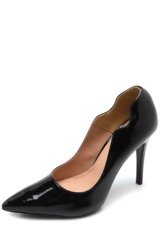 scarpin di cristalli preto