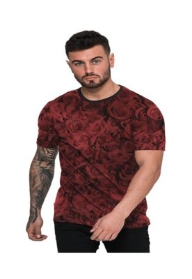 Camiseta Di Nuevo Rosas Vermelhas Red Roses Flowers Vermelha Menor preço em Camiseta Di Nuevo Rosas Vermelhas Red Roses Flowers Vermelha