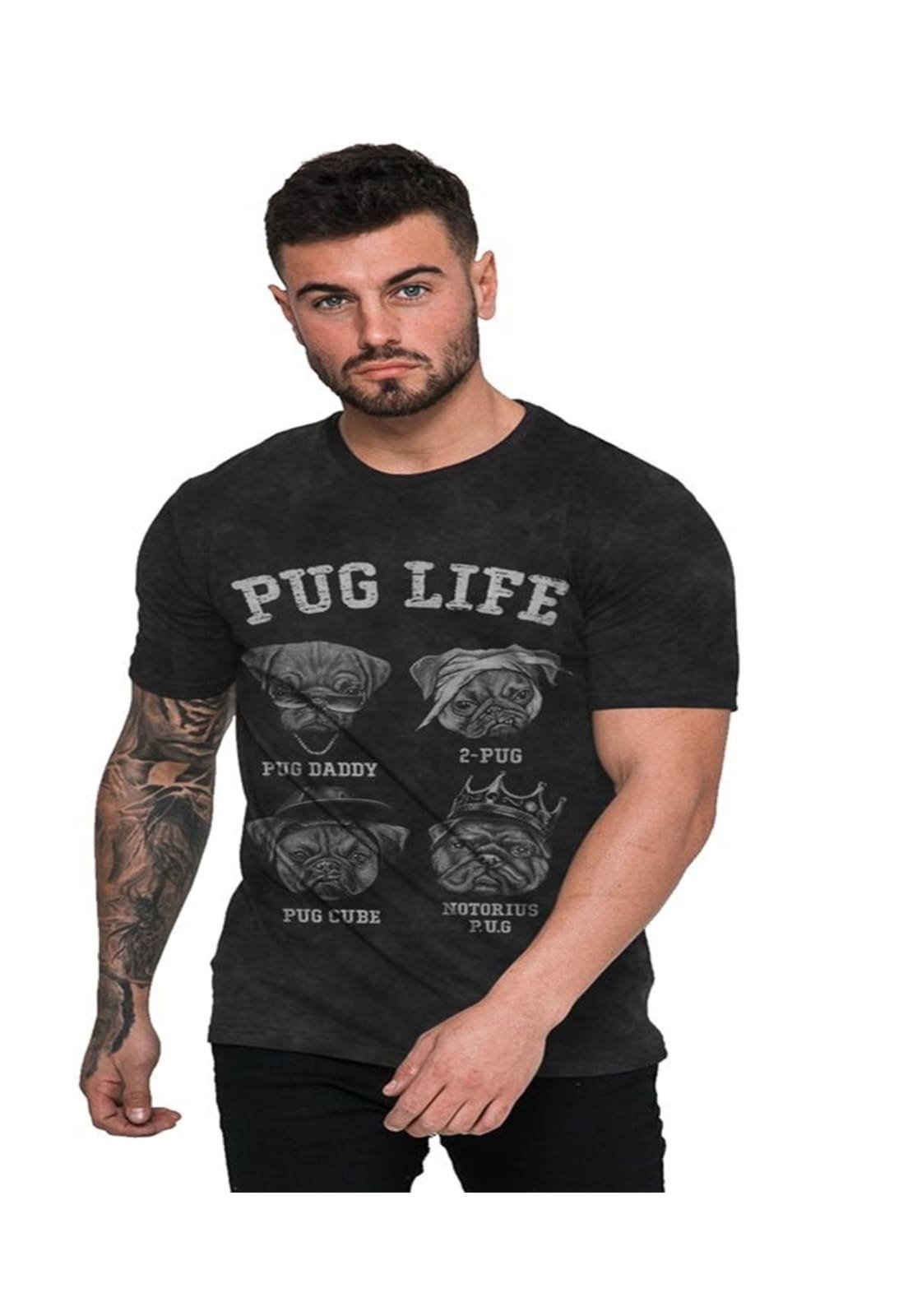 camiseta pug life