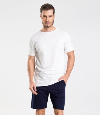 Bermuda de Moletom Masculina Diametro Azul