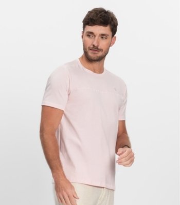 Camiseta Básica Masculina Diametro Rosa