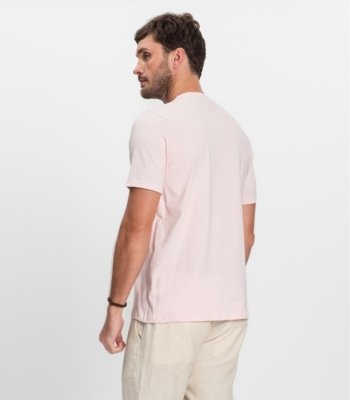 Camiseta Básica Masculina Diametro Rosa