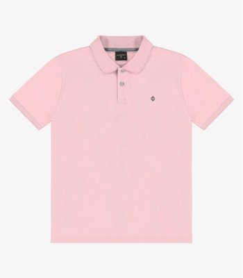Polo Masculina Básica Diametro Rosa