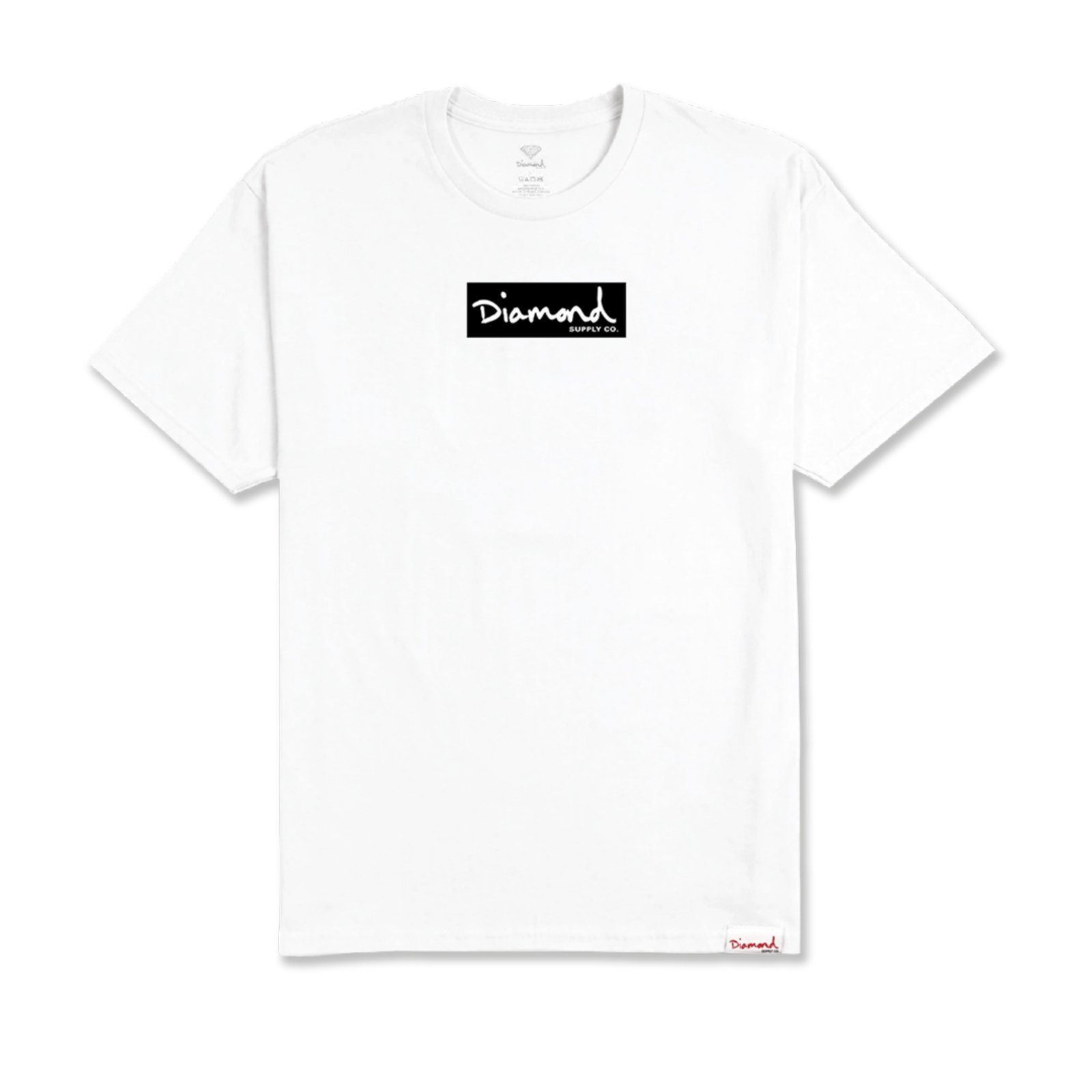 Camiseta Diamond Og Script Mini Box Logo Branca