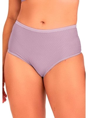 Kit com 4 Calcinhas Alta Dilady 203203 Plus Size Rosa