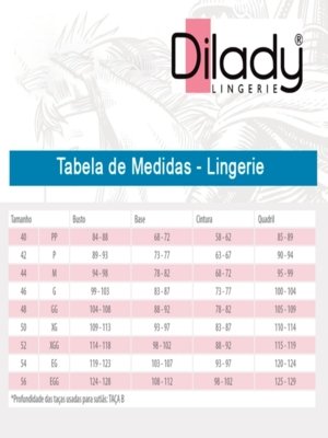 Kit com 4 Calcinhas Alta Dilady 203203 Plus Size Rosa