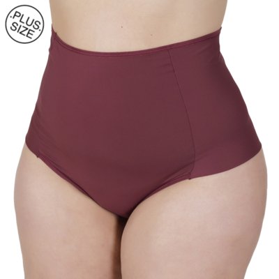 Kit 3 Calcinhas Plus Size Redutora em Microfibra Dily Modas Vinho Menor preço em Kit 3 Calcinhas Plus Size Redutora em Microfibra Dily Modas Vinho