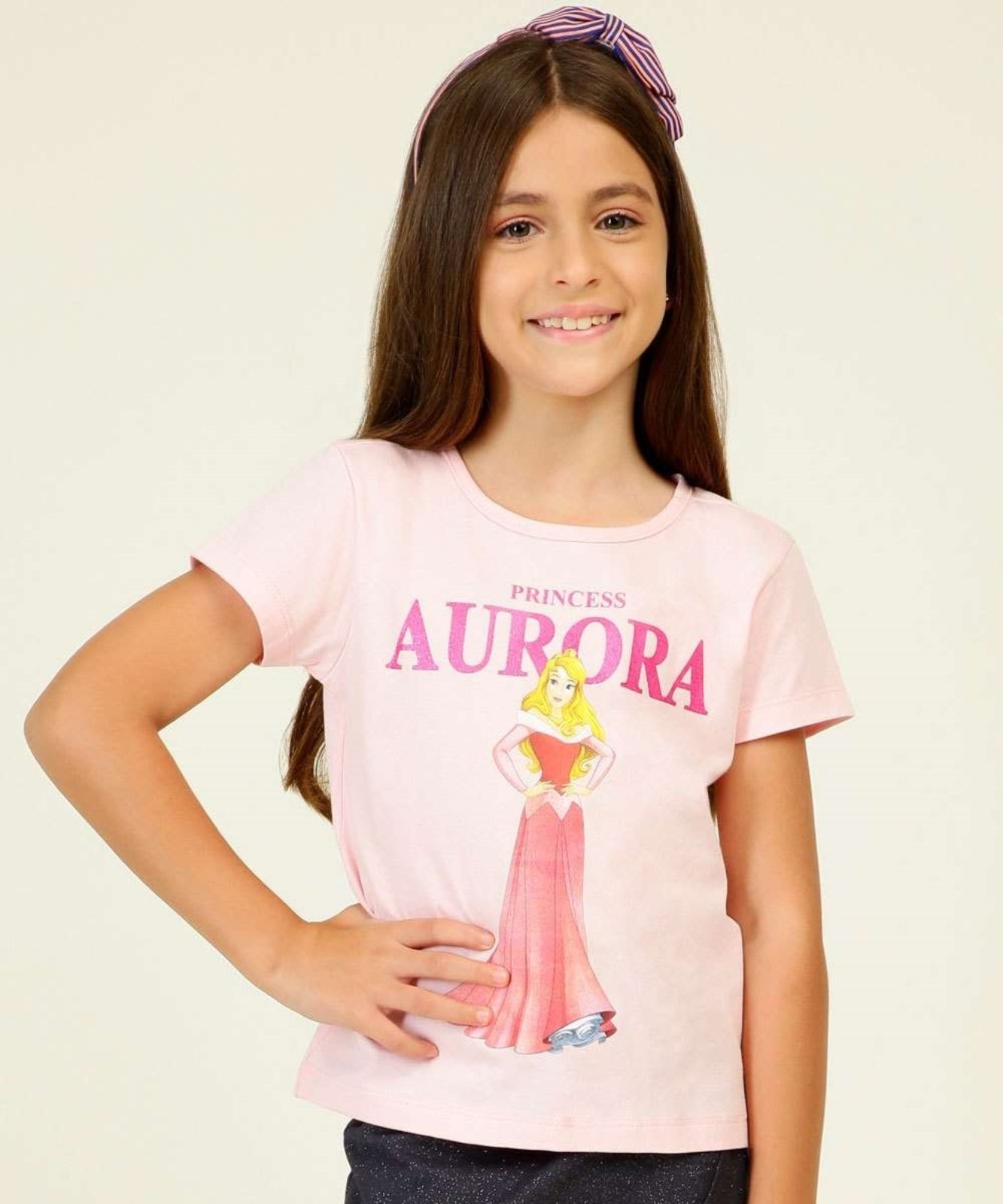 Blusa Infantil Estampa Princesa Aurora Disney Tam 4 A 10 - Compre Agora