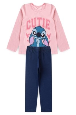 Conjunto Disney Stitch Rosa