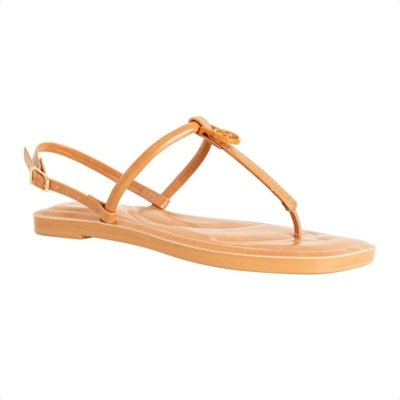 Sandália Rasteira Dm Minimal Chic Caramelo