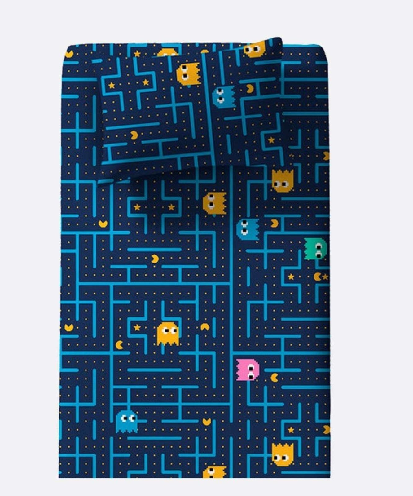 Jogo De Cama Solteiro Estampa Pac Man Doce Vida - Compre Agora