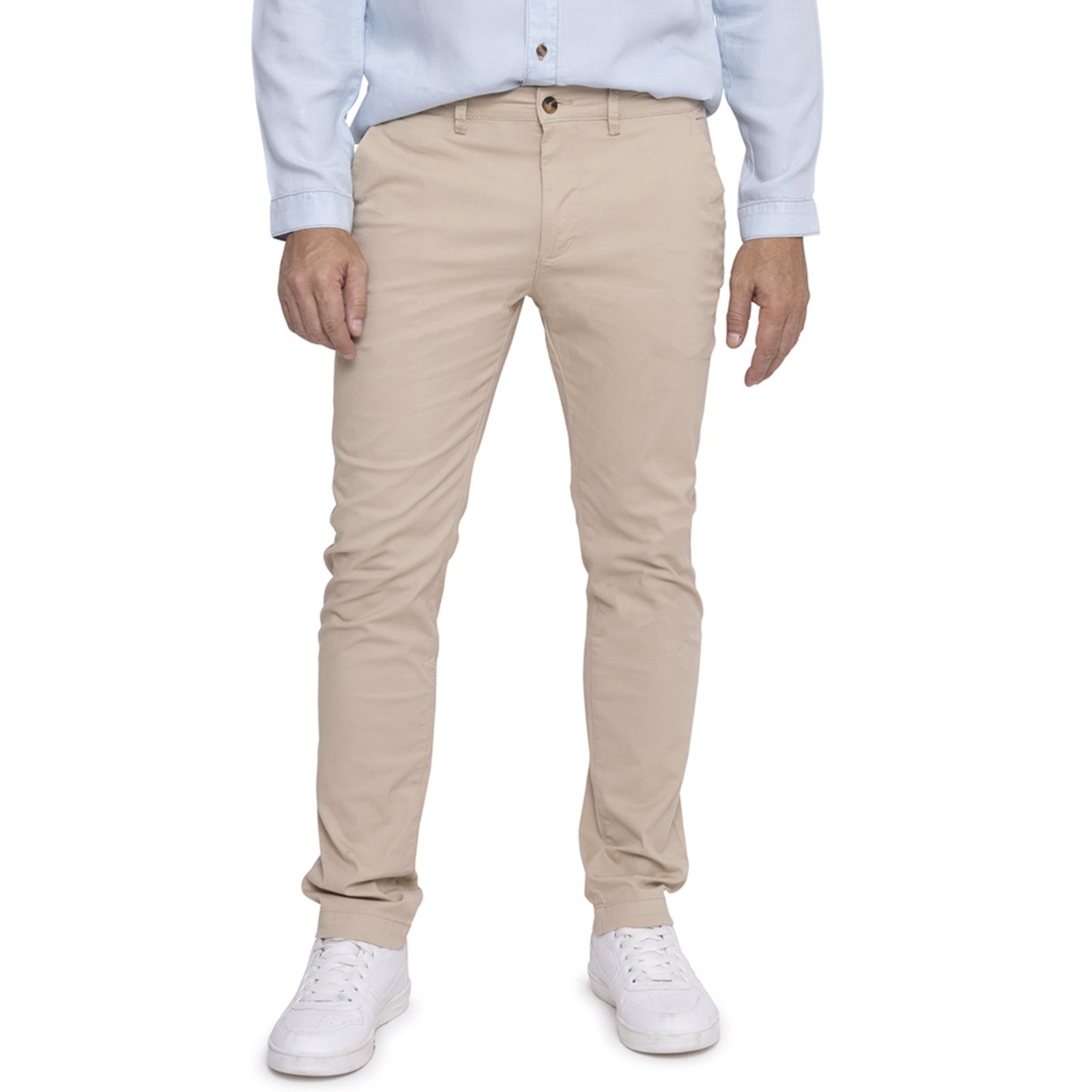 Calça Masculina Social Chino Slim Milton Areia