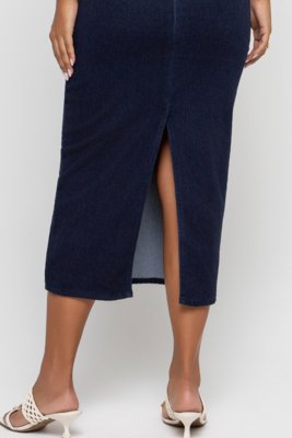 Vestido Midi Basic Confort Blue Doct