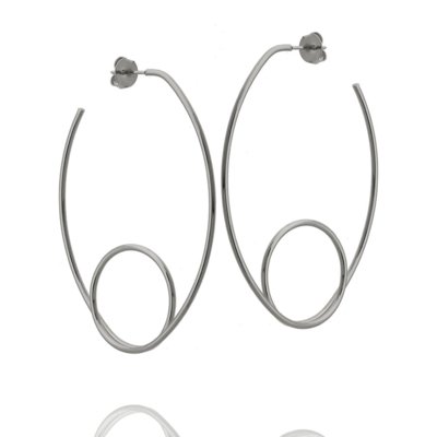 Brinco Dona Diva semi joias Argola Oval Ouro Negro Menor preço em Brinco Dona Diva semi joias Argola Oval Ouro Negro