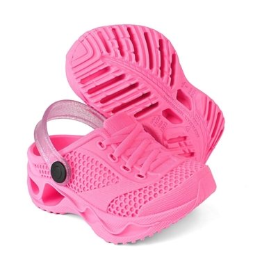 Kit 2 Pares Babuche Infantil Menina Menino Macio Leve Tns001 Rosa e Roxo