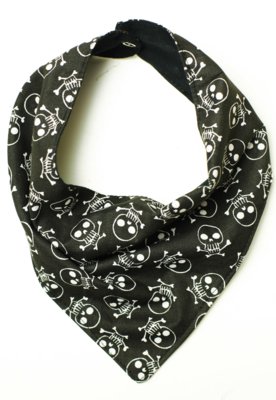 Babador Bandana Dupla Face Caveira Duccini Preto Menor preço em Babador Bandana Dupla Face Caveira Duccini Preto