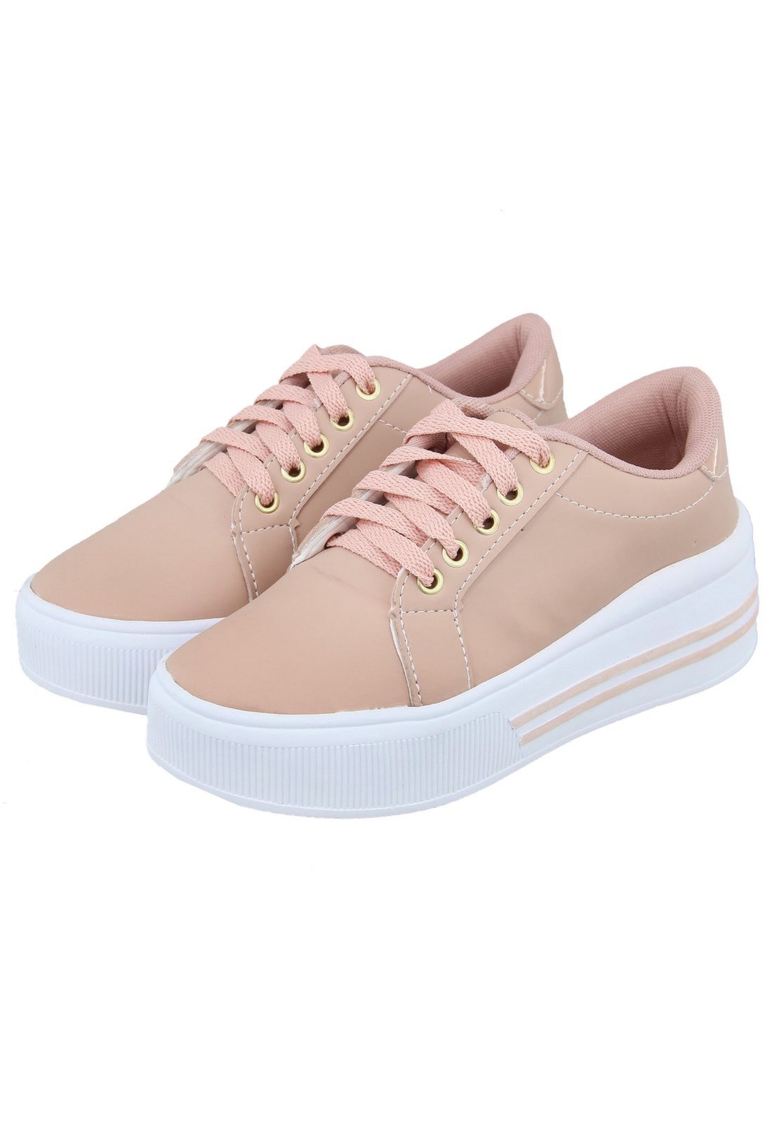 tenis sola alta rose