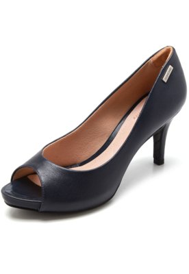 peep toe marinho