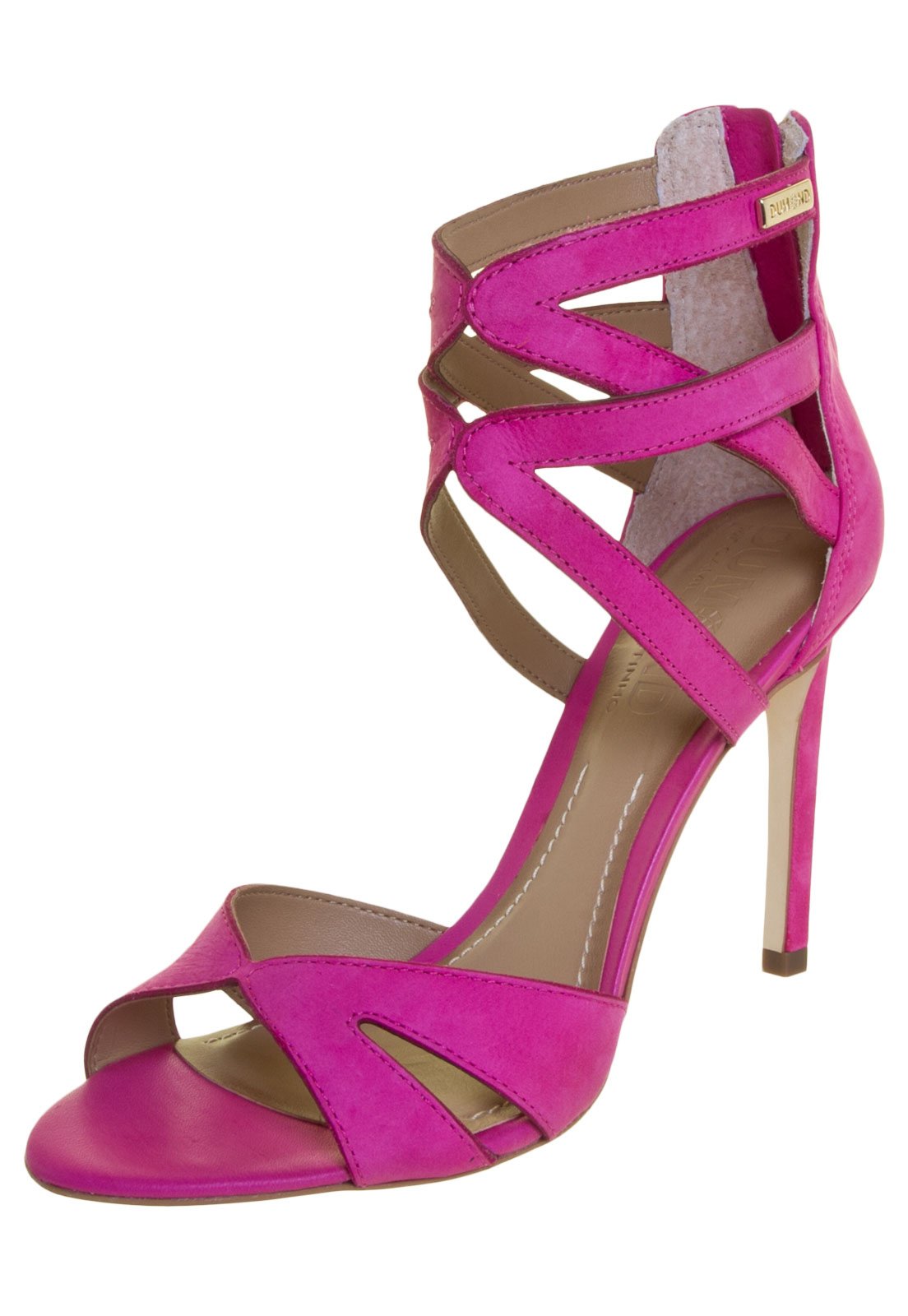sandalia salto alto rosa