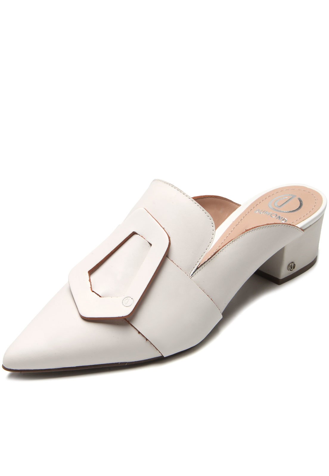 mule scarpin branco