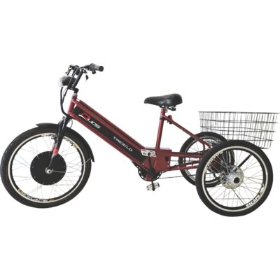 Triciclo Duos Elétrico 800W com Pedal e Freio a Disco Vermelho Cereja . é boa?