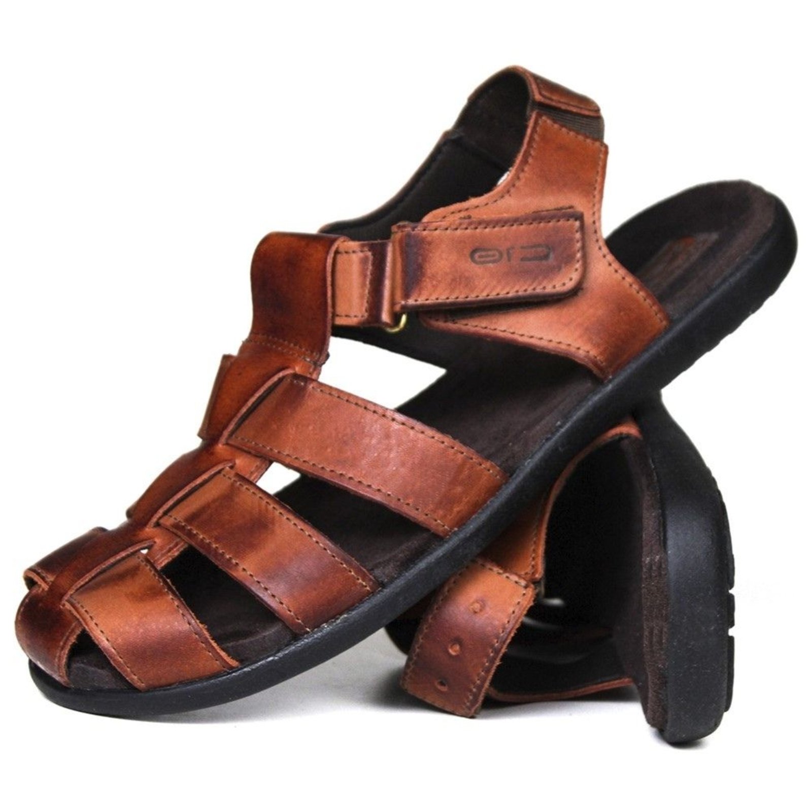 sandalia franciscana couro masculina