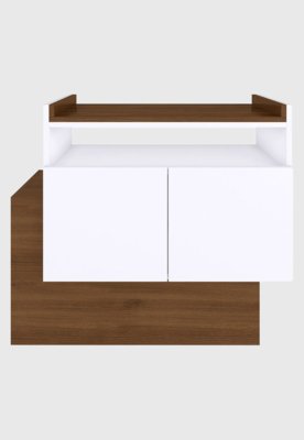 Aparador Buffet/Bar Cubic Branco E Estilare Móveis Menor preço em Aparador Buffet/Bar Cubic Branco E Estilare Móveis