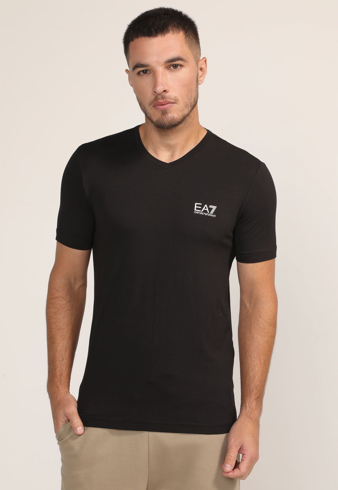 Camiseta EA7 Logo Preta