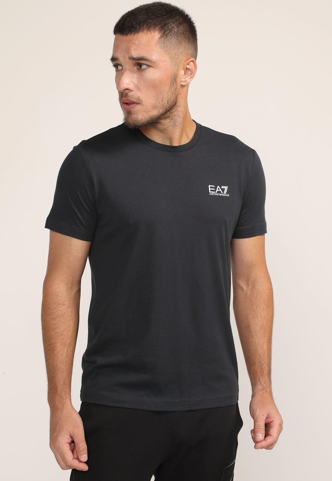 Camiseta EA7 Logo Preta