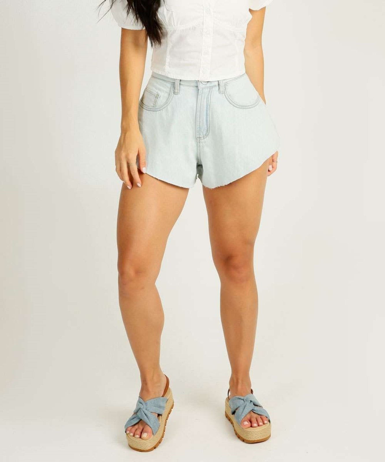 Short gode hot sale cintura alta