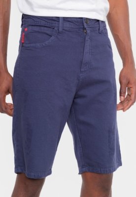 Bermuda Ecko Color Slim Azul