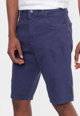 Bermuda Ecko Color Slim Azul