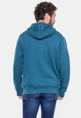 Moletom Ecko Fashion Basic Aberto Azul